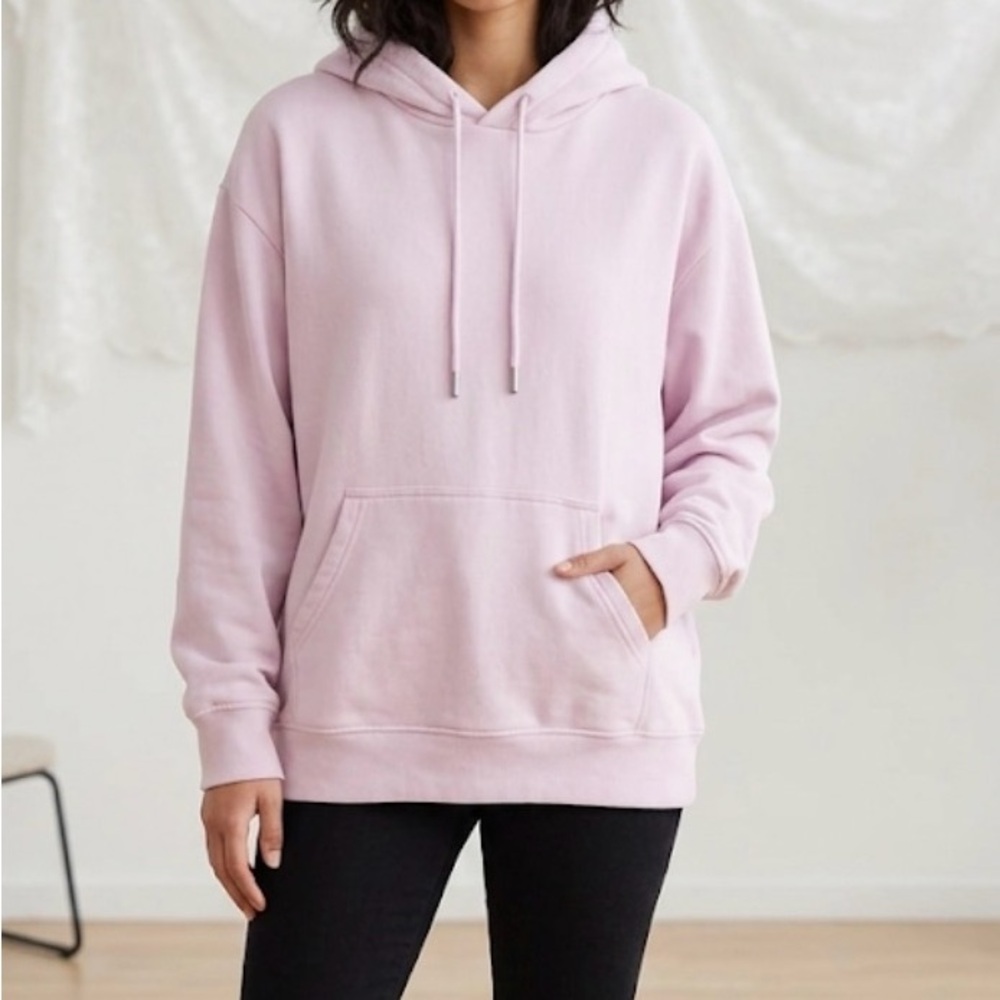 H&M Light Pink Hoodie Sweatshirt